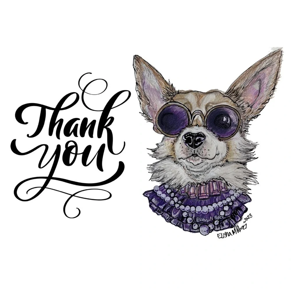 PUPPER’ACHI Thank You Note Cards (Series 2) Original Art by ME (Series 2)